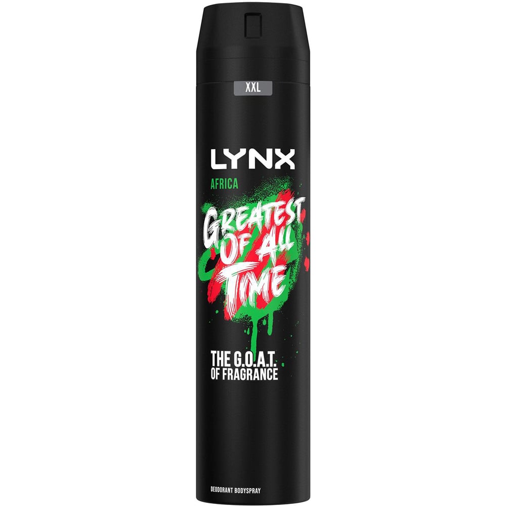 Lynx Africa The G.O.A.T. of Fragrance 48H Protection Deodorant Body Spray 250ml 6 Pack Image 2