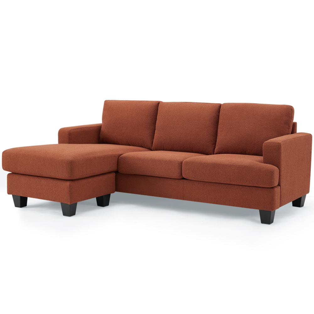 Home Detail Hazel 3 Seater Burnt Orange Boucle Sofa with Chaise Image 5