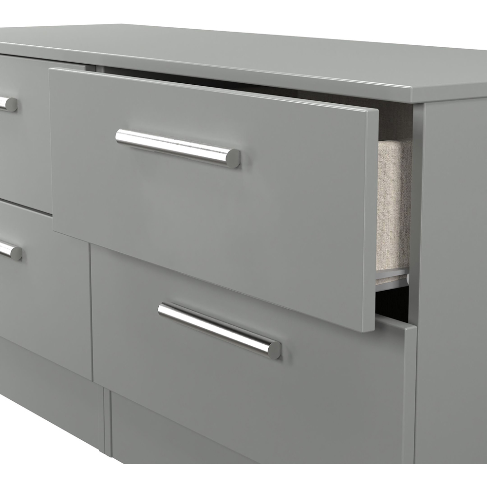 Crowndale Contrast 4 Drawer Dusk Grey Bed Box Ready Assembled Image 5