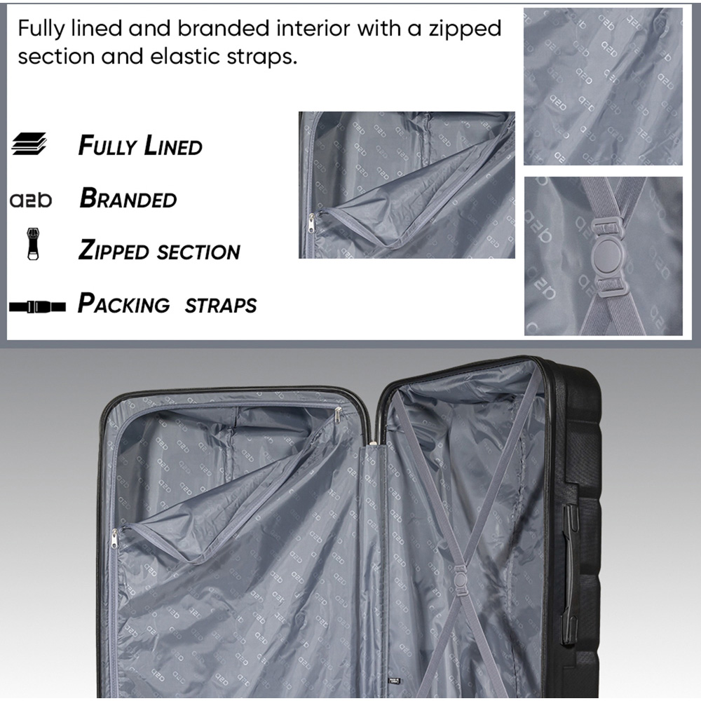 A2B Exodus 30 inch Grey Hard Shell Hold Suitcase Image 4