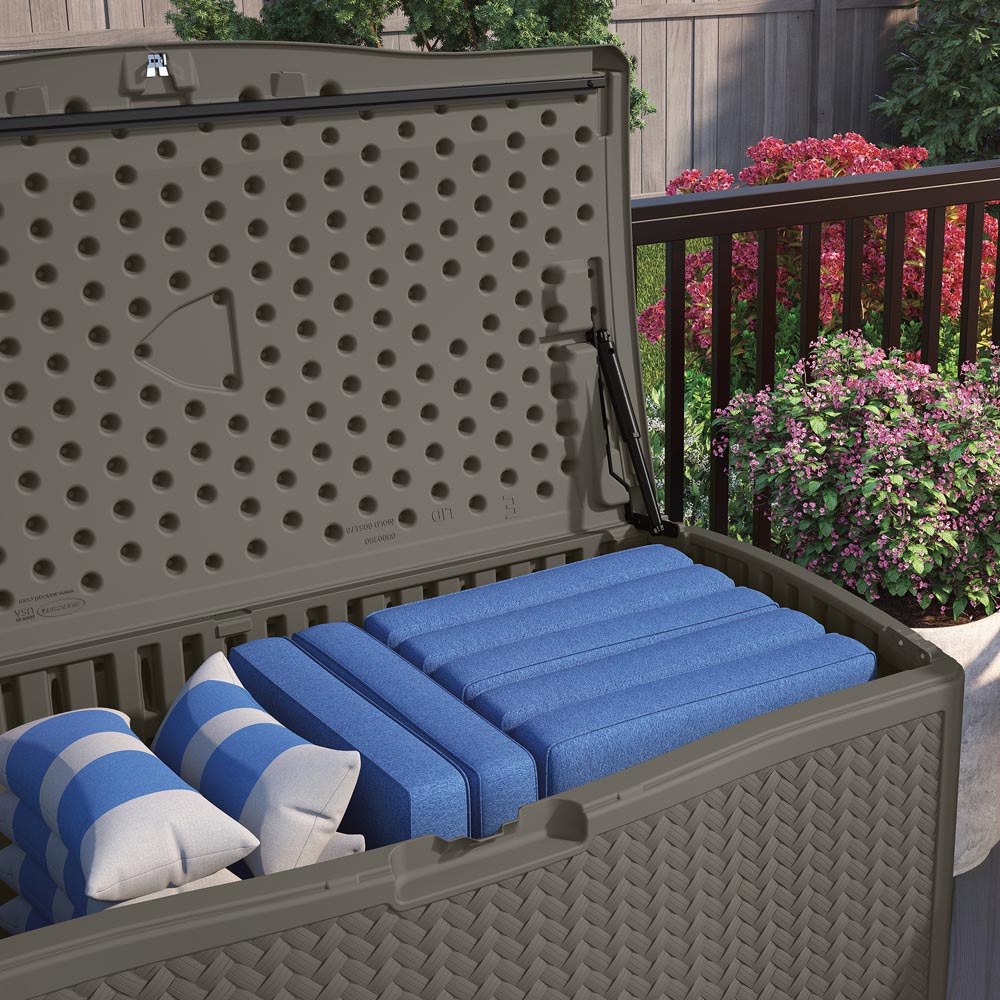 Suncast Minnesota 469L Stone Grey Storage Box Image 3