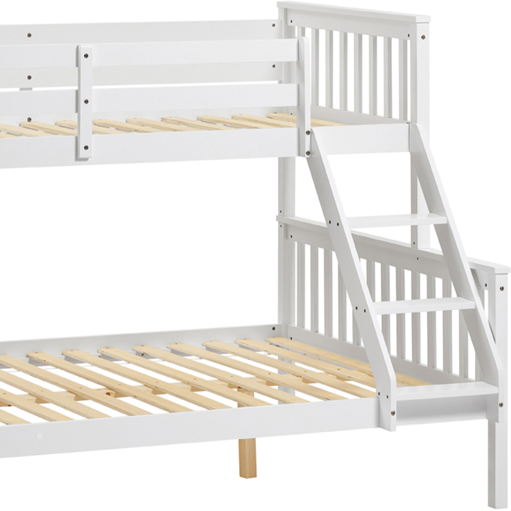 Vida Designs Milan Triple Sleeper White Bunk Bed Image 3