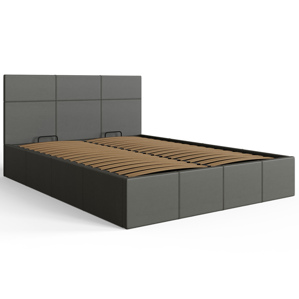 GFW King Grey Side Lift Ottoman Bed Image 3