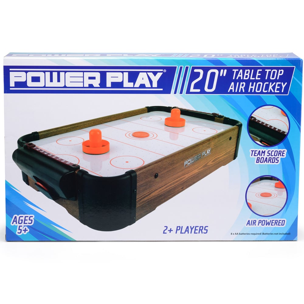 Toyrific Dark Brown Air Hockey Table Game 20 inch Image 6