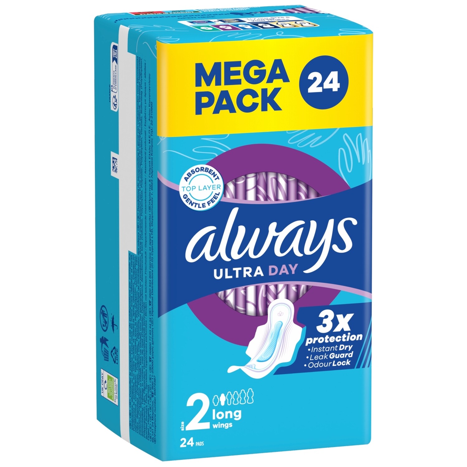 Pack of 24 Always Ultra Day Sanitary Pads Image 2