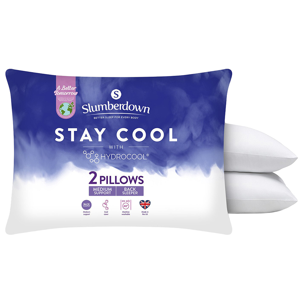 Pack of 2 Slumberdown Hydrocool Pillows Image 2