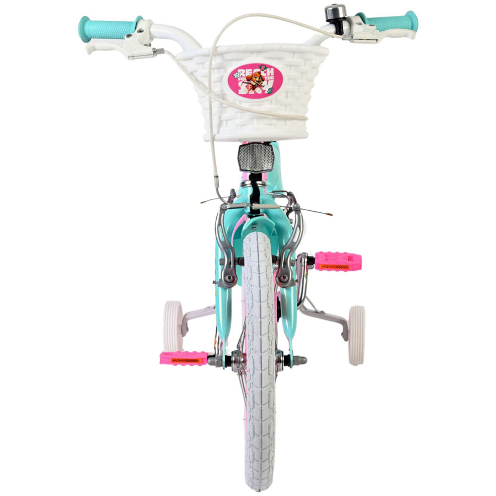 Volare Paw Patrol Kids 16 inch Multicolour Bike with Stabilisers and Basket Image 3
