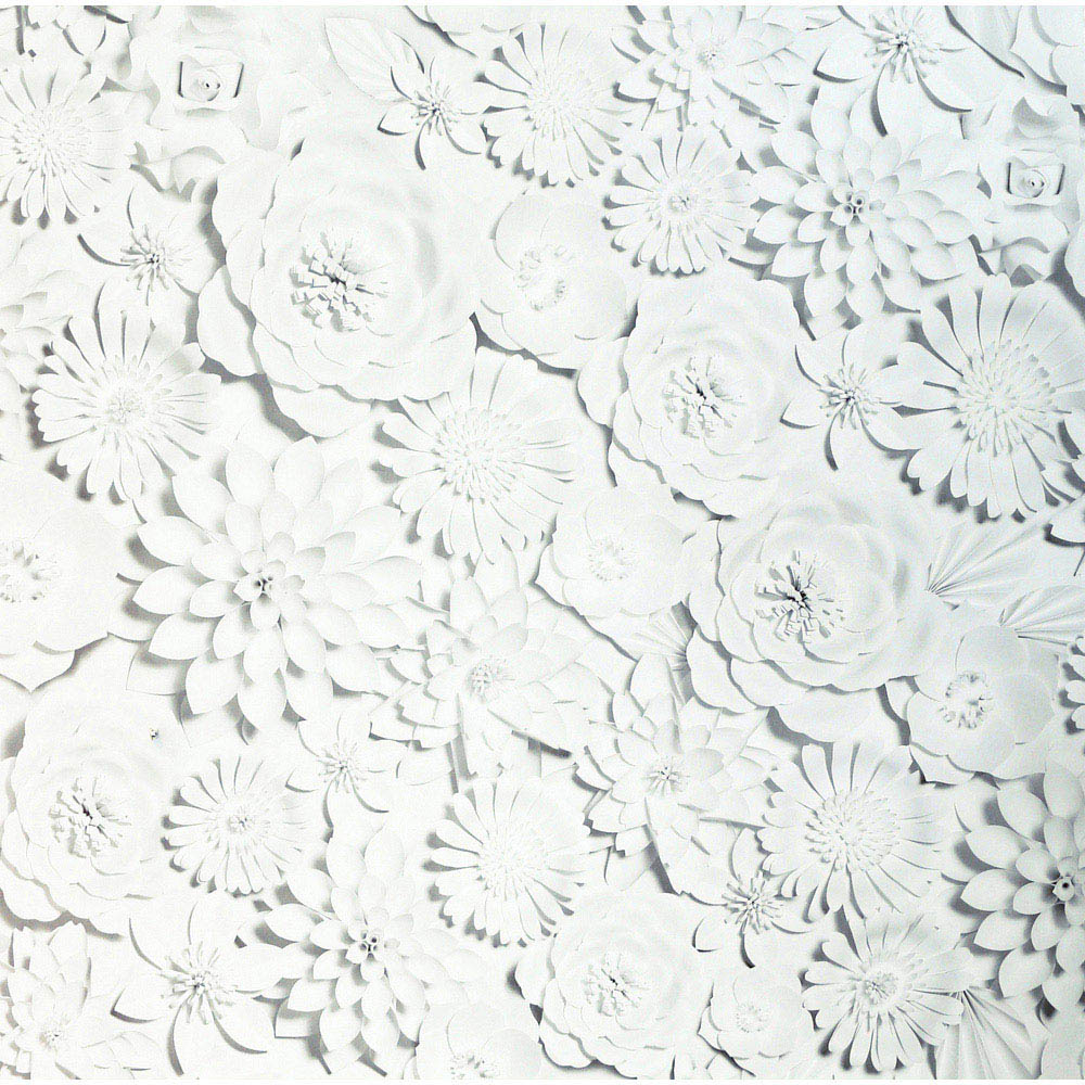 Arthouse 3D Flower Wall White Wallpaper Image 1