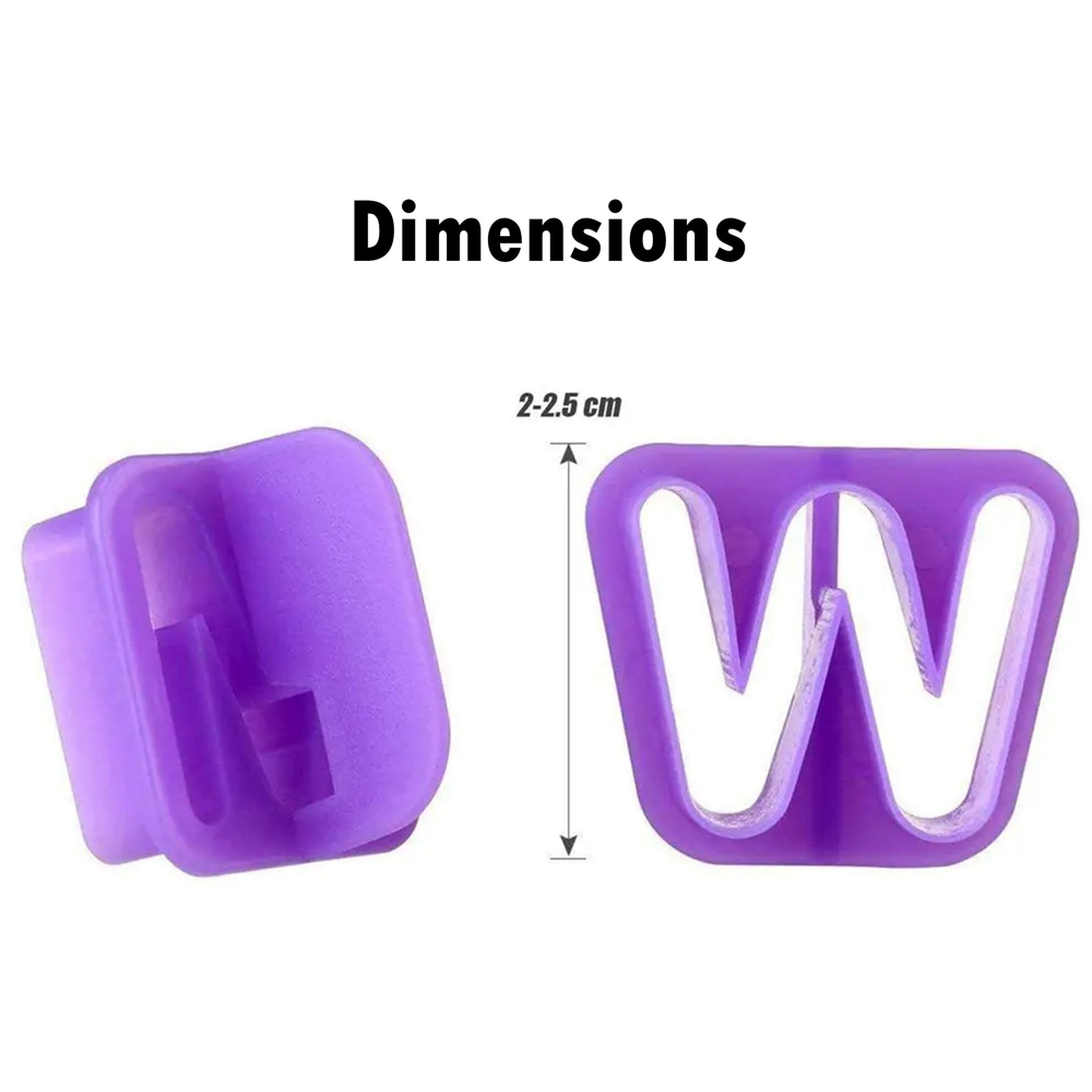 ATEK 40 Piece Fondant Cutters Cake Decorating Letter Number and Symbol Set Image 9