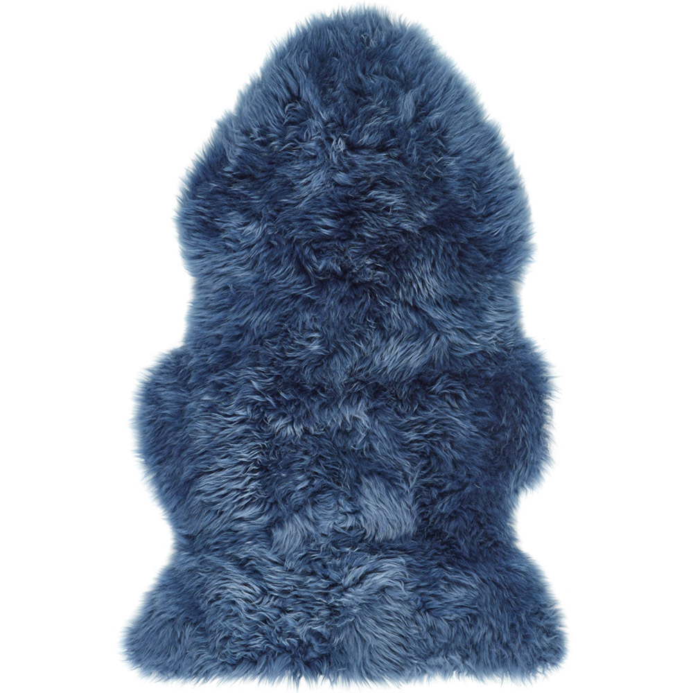 Origins Genuine Navy Sheepskin Rug Image 1