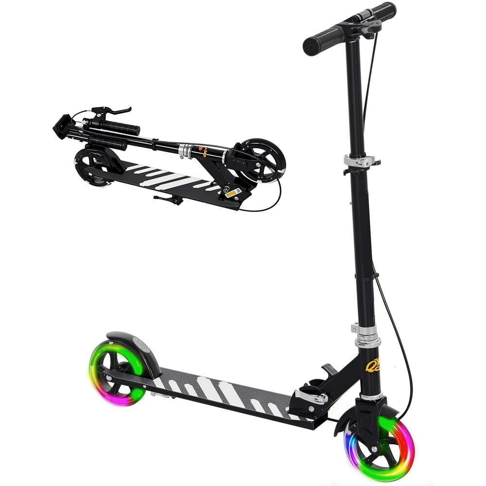 Tommy Toys AIYAPLAY Black Adjustable Handle Folding Kids Kick Scooter Image 3