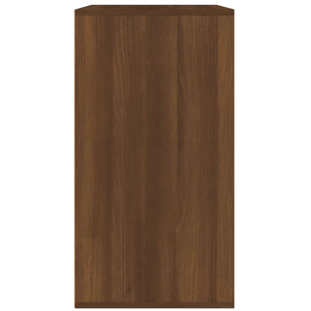 vidaXL Brown Oak Single Drawer 3 Open Shelf Cosmetic Storage Cabinet Image 5