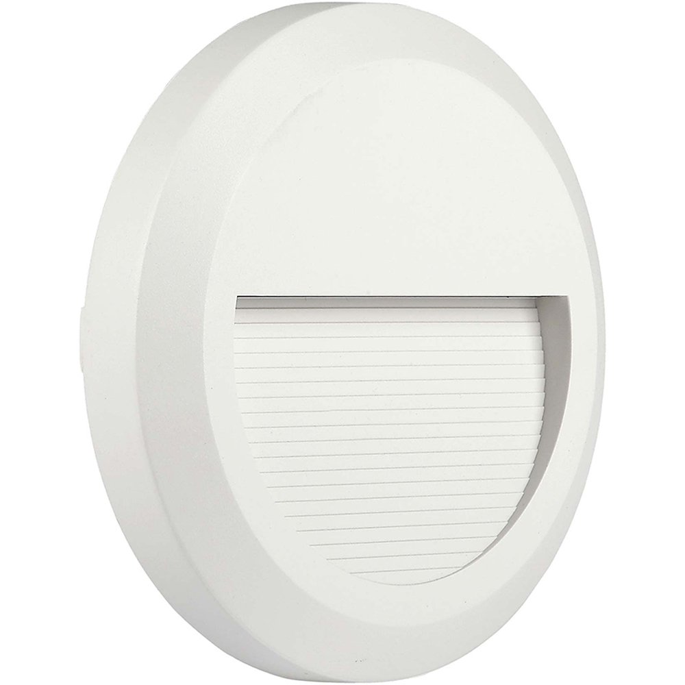 V-TAC 4 Pack 2W White Round Warm White LED Step Light Image 1