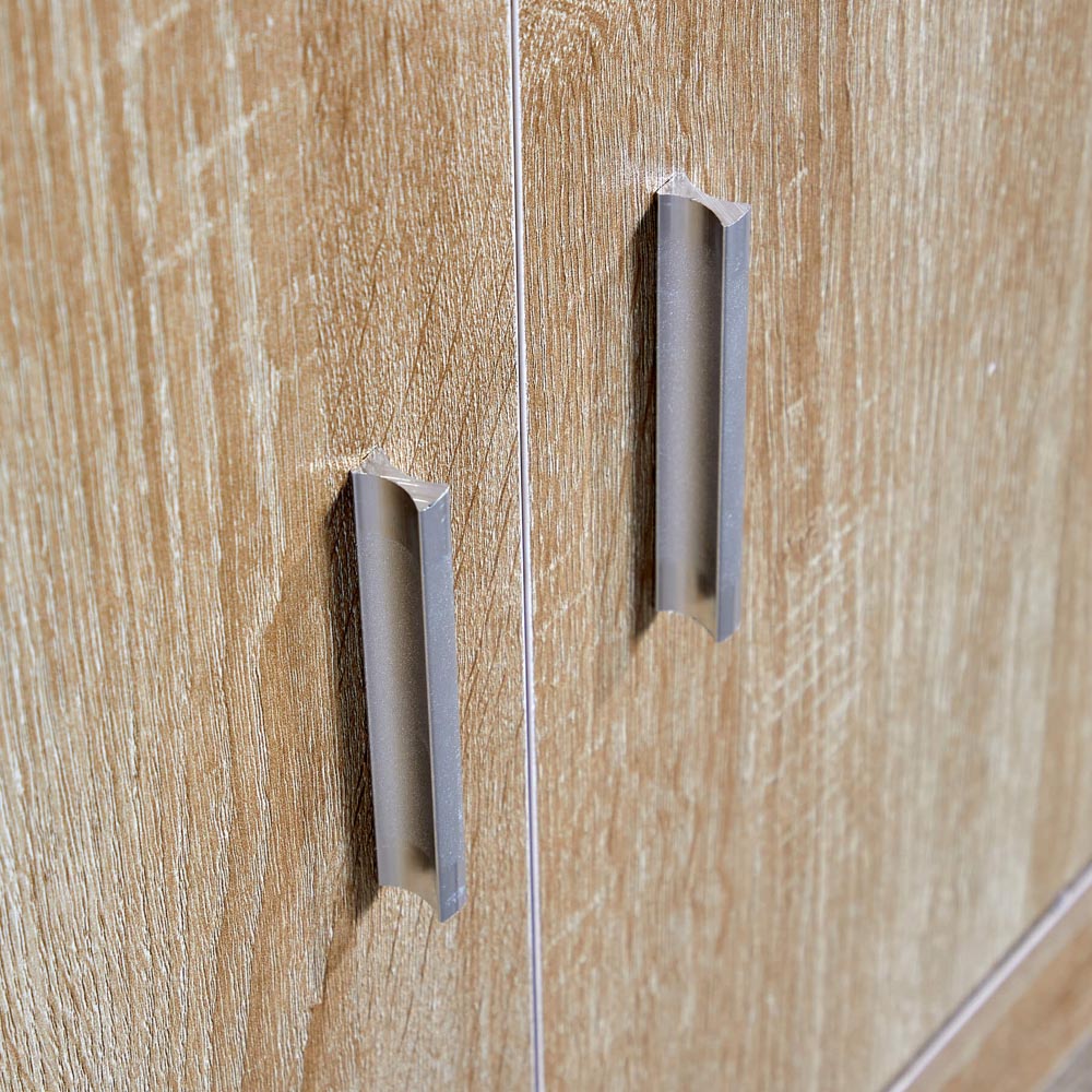 Home Source Novora 2 Door Oak Shoe Cabinet Image 3