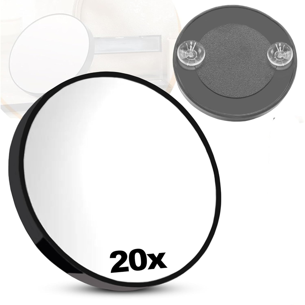 ATEK 20x Magnifying Pocket Vanity Tweezing Makeup Mirror Image 2