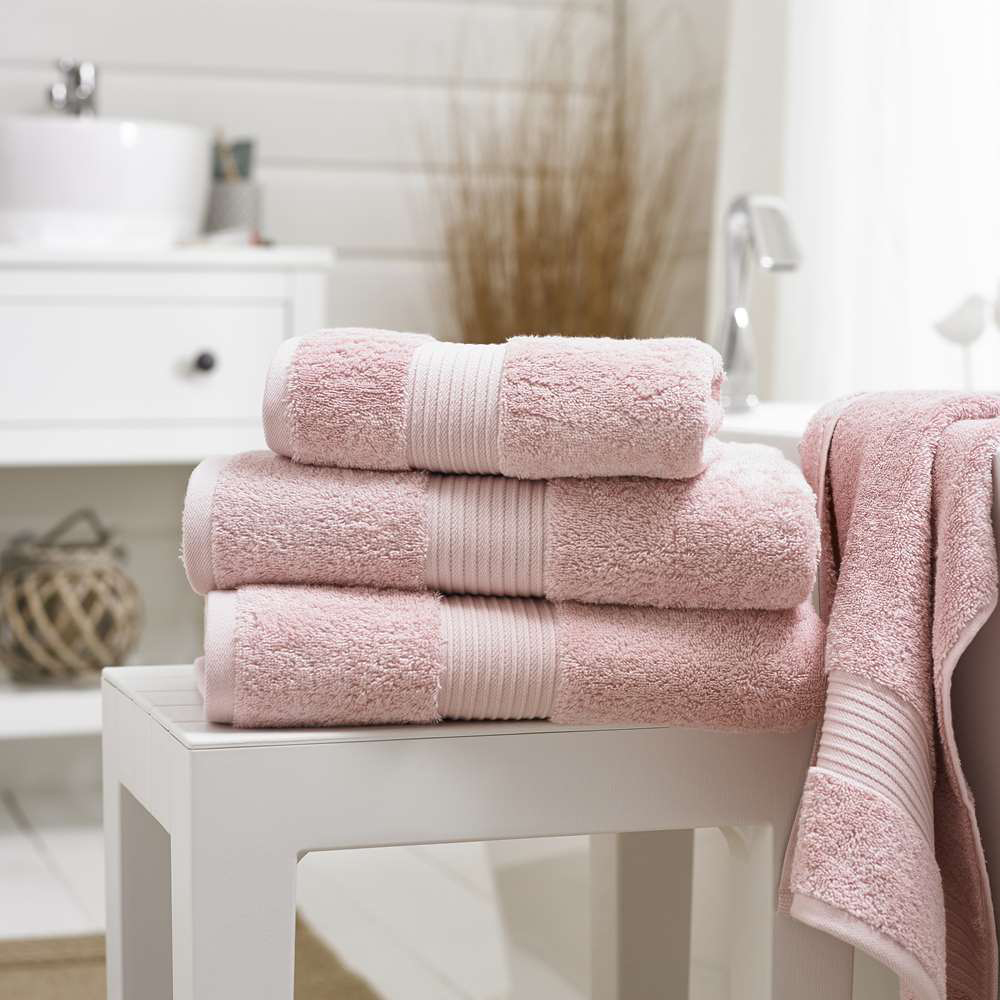 Deyongs Bliss Pima Pink Bath Sheet Image 3