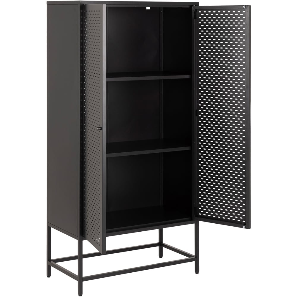 Florence Newcastle 2 Door Matt Black Cabinet Image 4