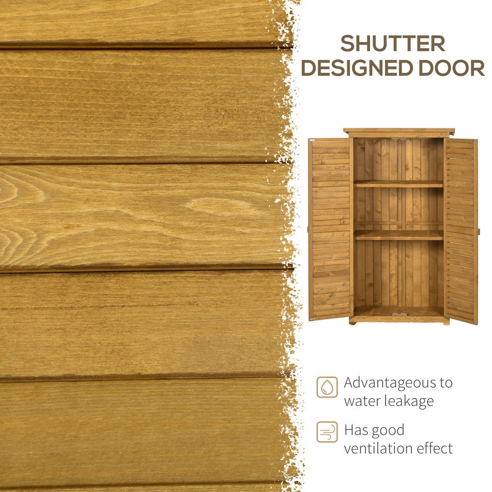 Outsunny 2.9 x 1.5ft Wooden Garden Shed Image 4
