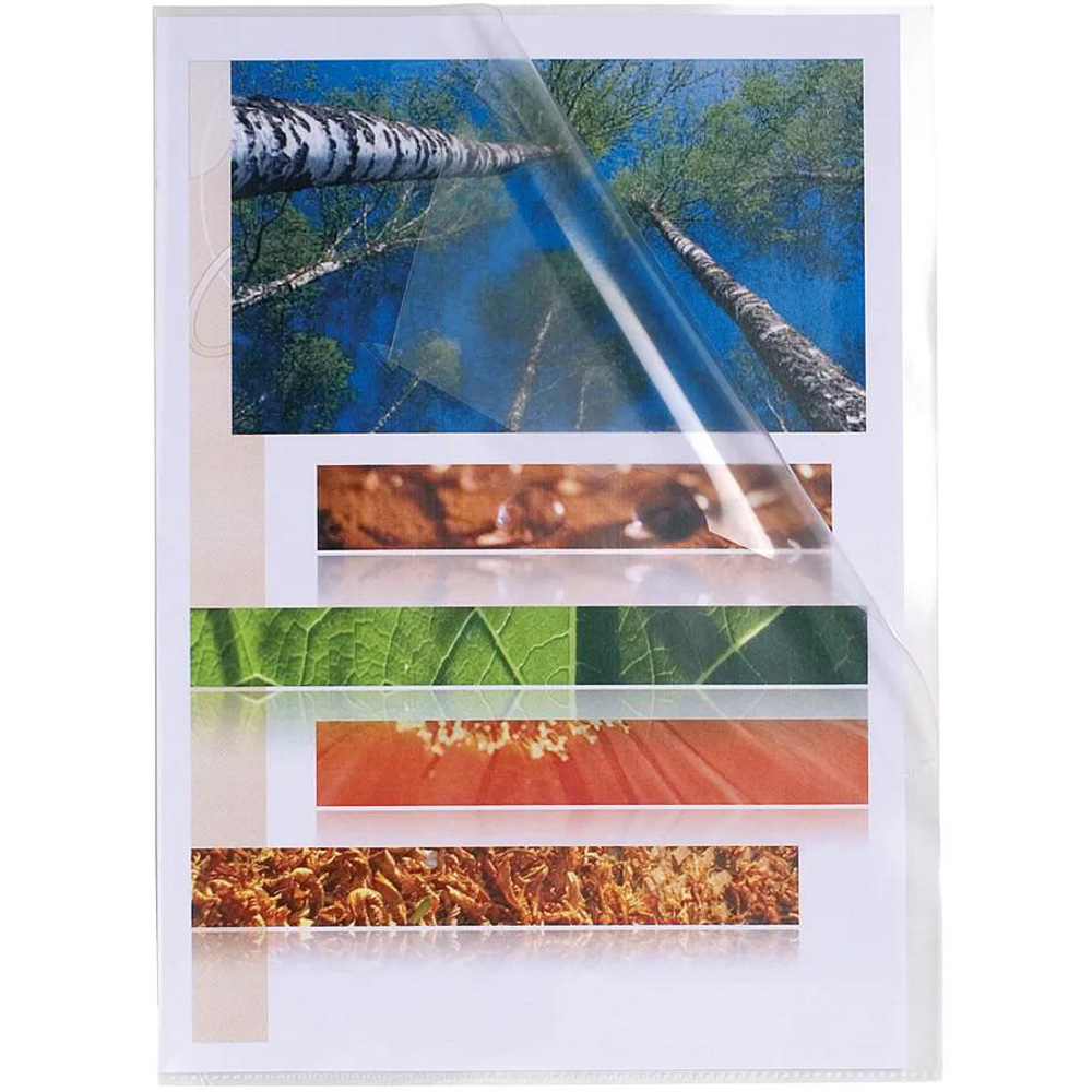 Exacompta Crystal A4 Cut Flush Folder 100 Pack Image 3
