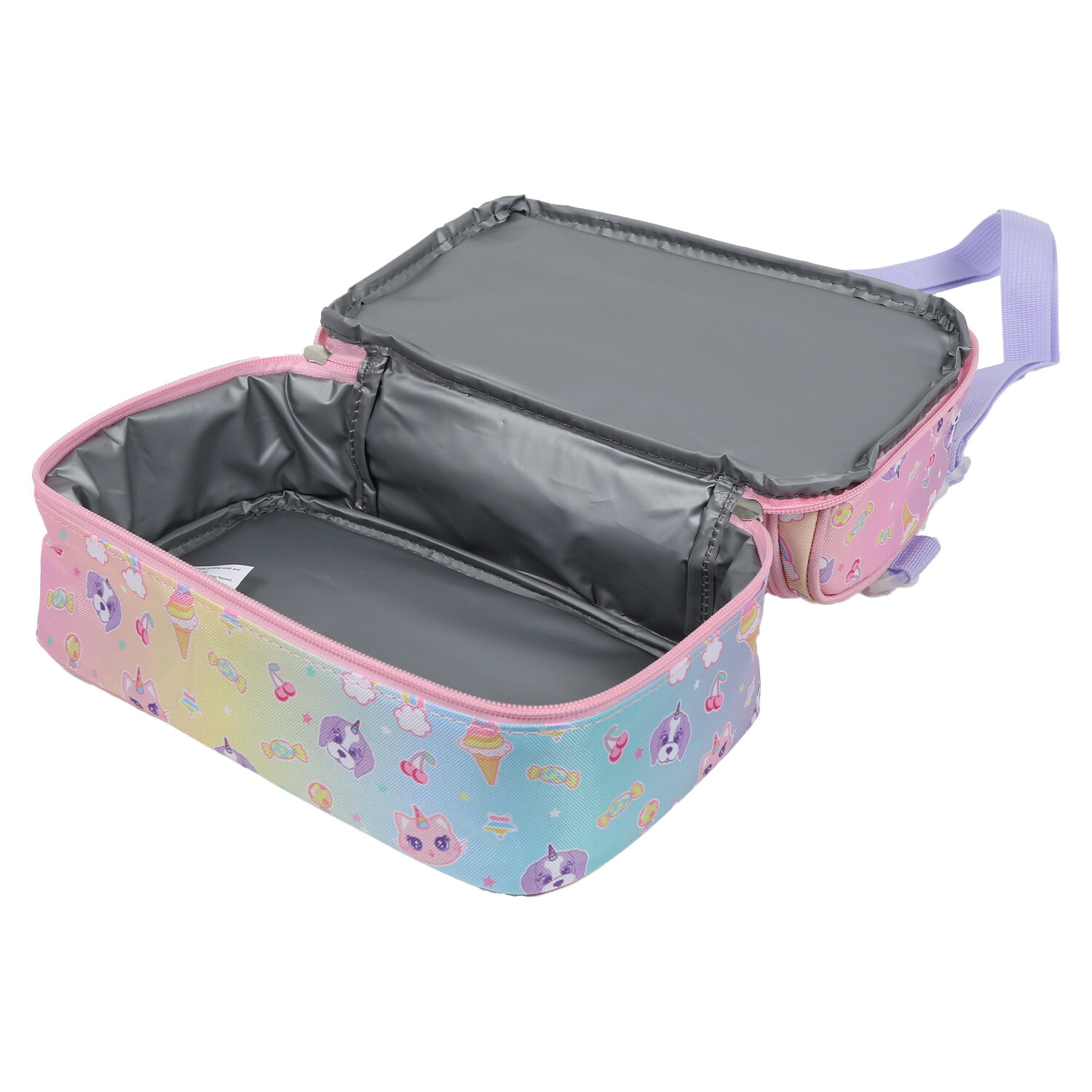 i-doodle Pet Pals Lunch Bag - Pink Image 4