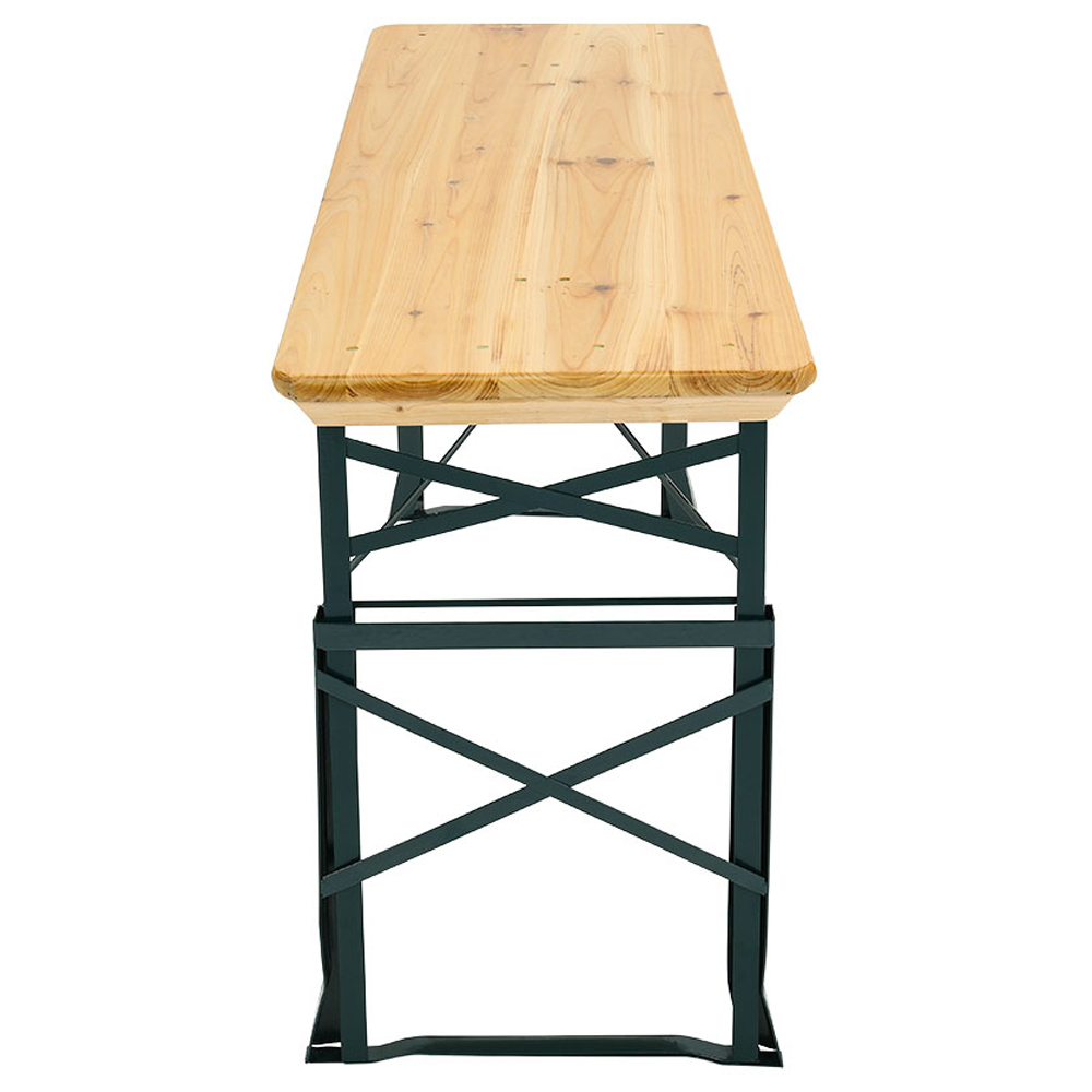Living and Home Brown Wooden Height Adjustable Table Image 4