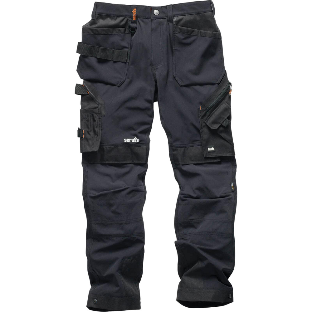 Scruffs Pro Flex Plus Holster Trouser 32L Black Image 1