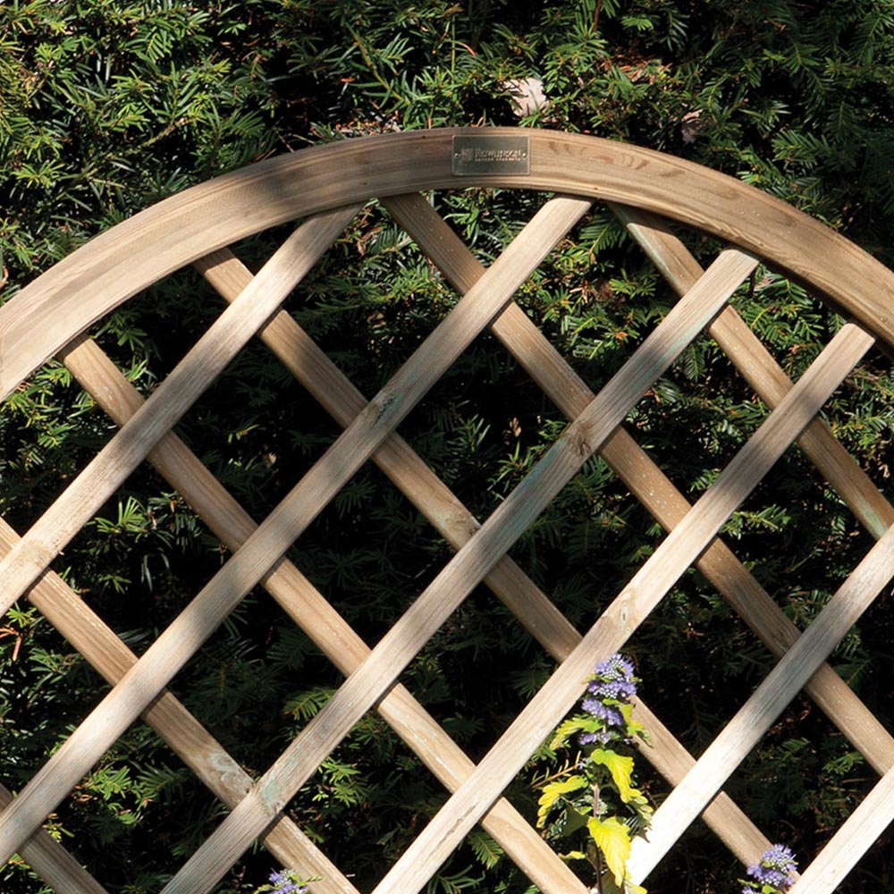 Rowlinson Wooden Outdoor Rectangular Planter with Lattice 90 x 42cm Image 4