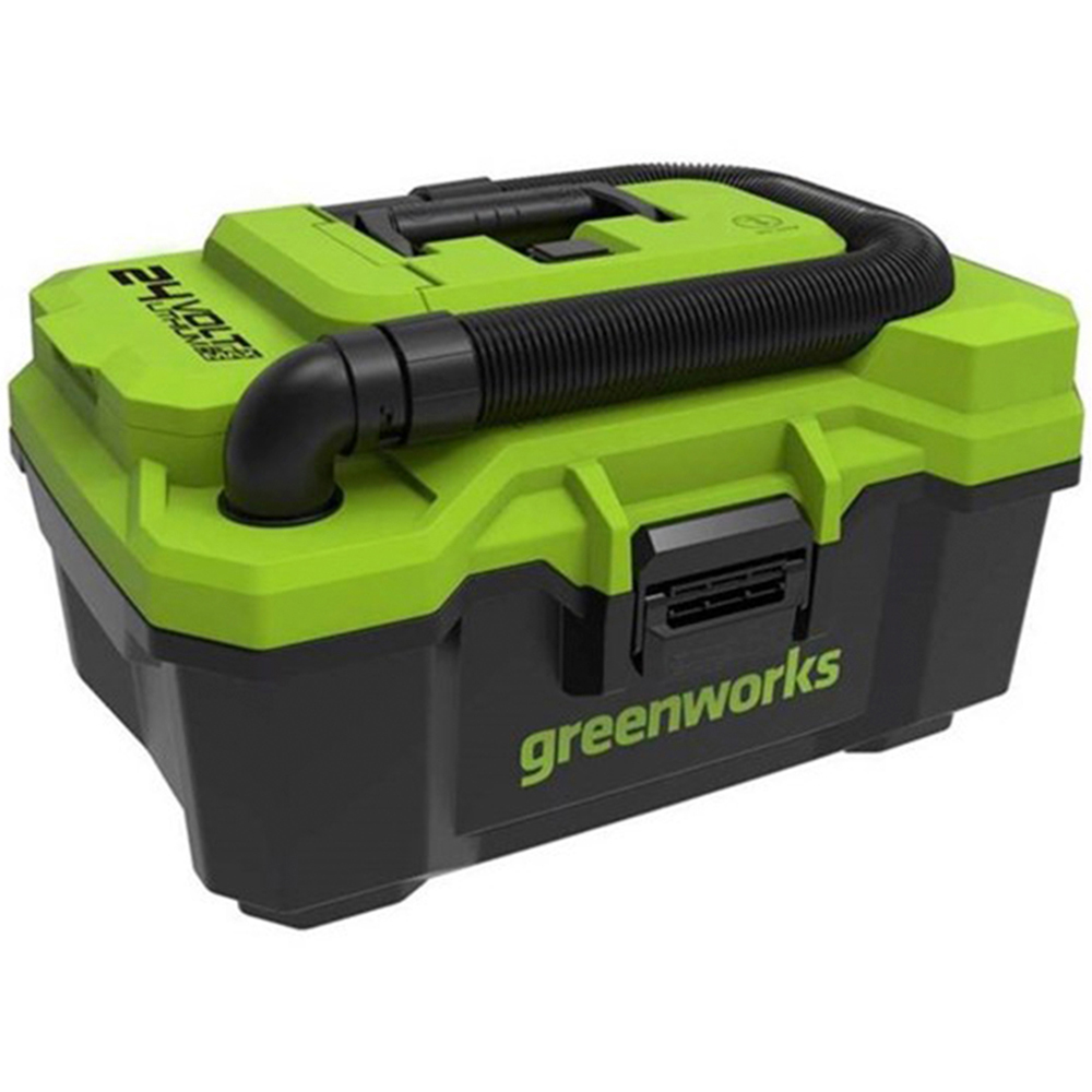 Greenworks GWG24WDV Wet and Dry Cordless Shop Vacuum Cleaner Bare Unit 24V Image