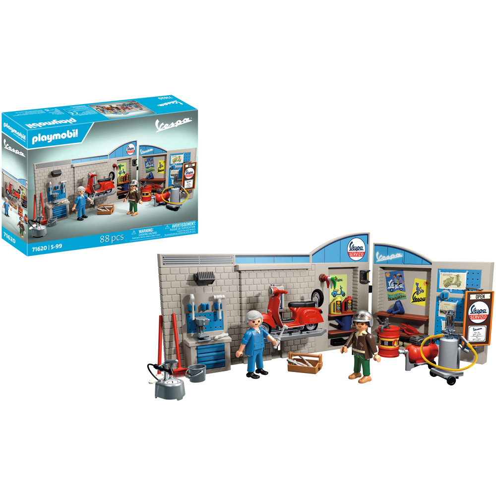 Playmobil 60s Vespa Garage Playset Image 4