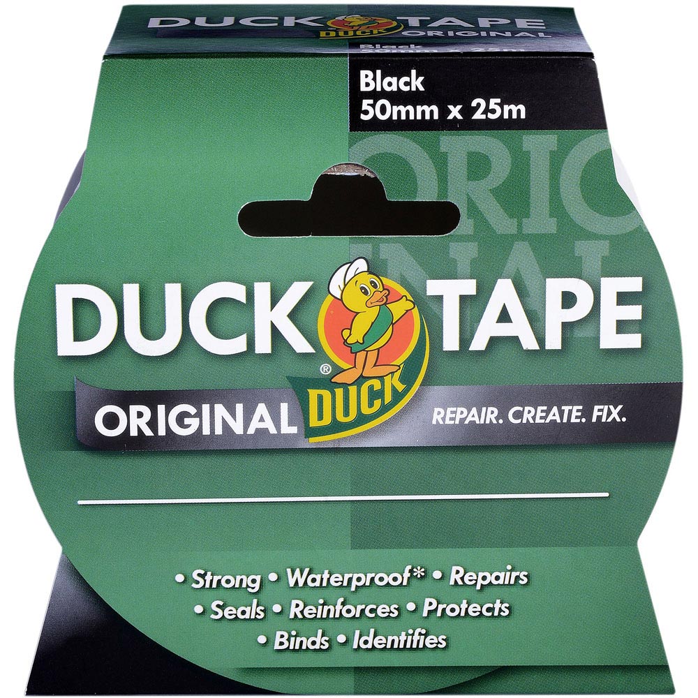 Duck 50mm x 25m Black Duct Tape Image 2