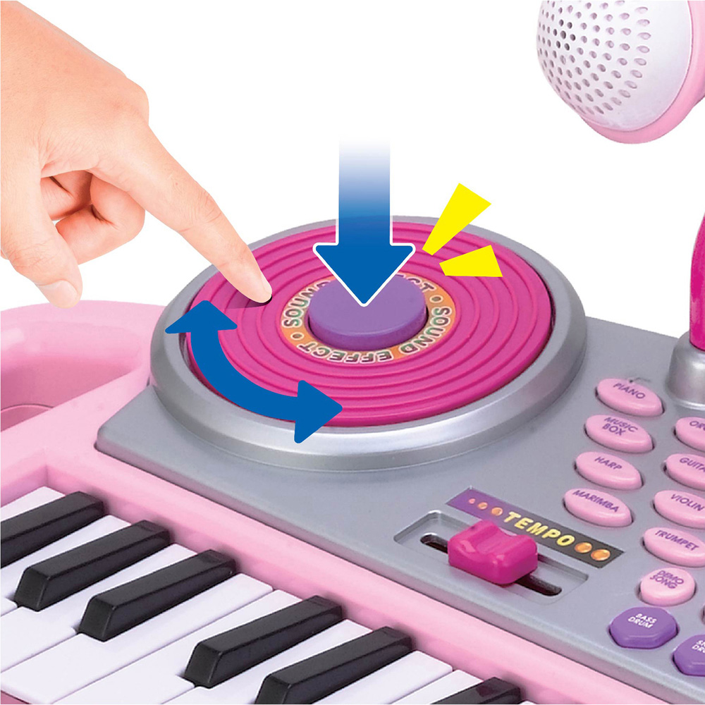 Winfun Disco Beat Bop Pink Keyboard Kids Rock Star Set Image 5