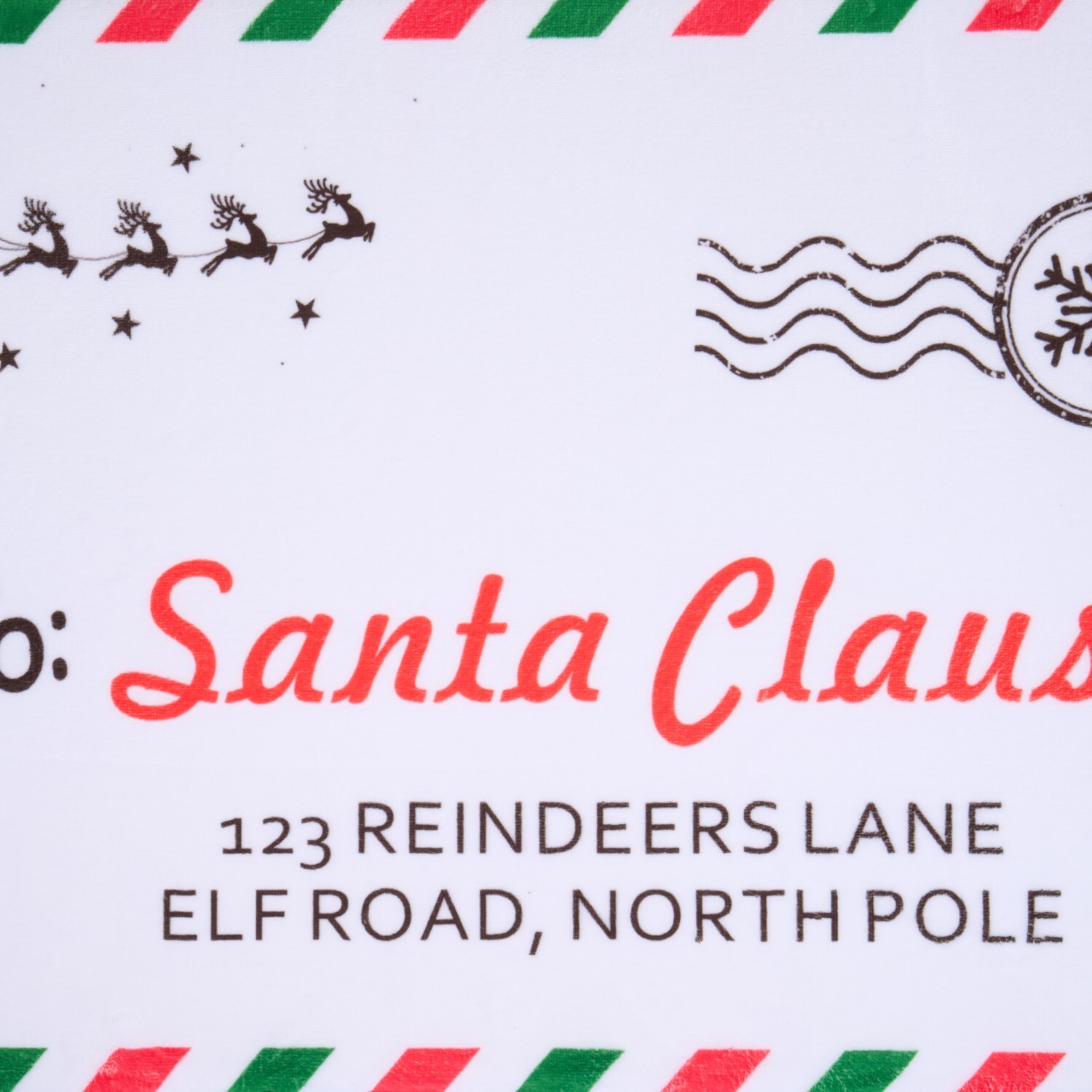 Festive Letter to Santa Bath Mat White Image 3