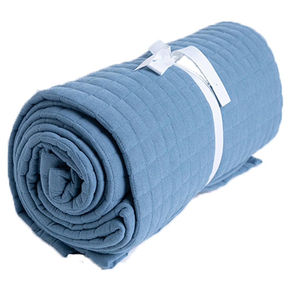 Serene Blue Crompton Cobalt Throw 150 x 200cm Image 1