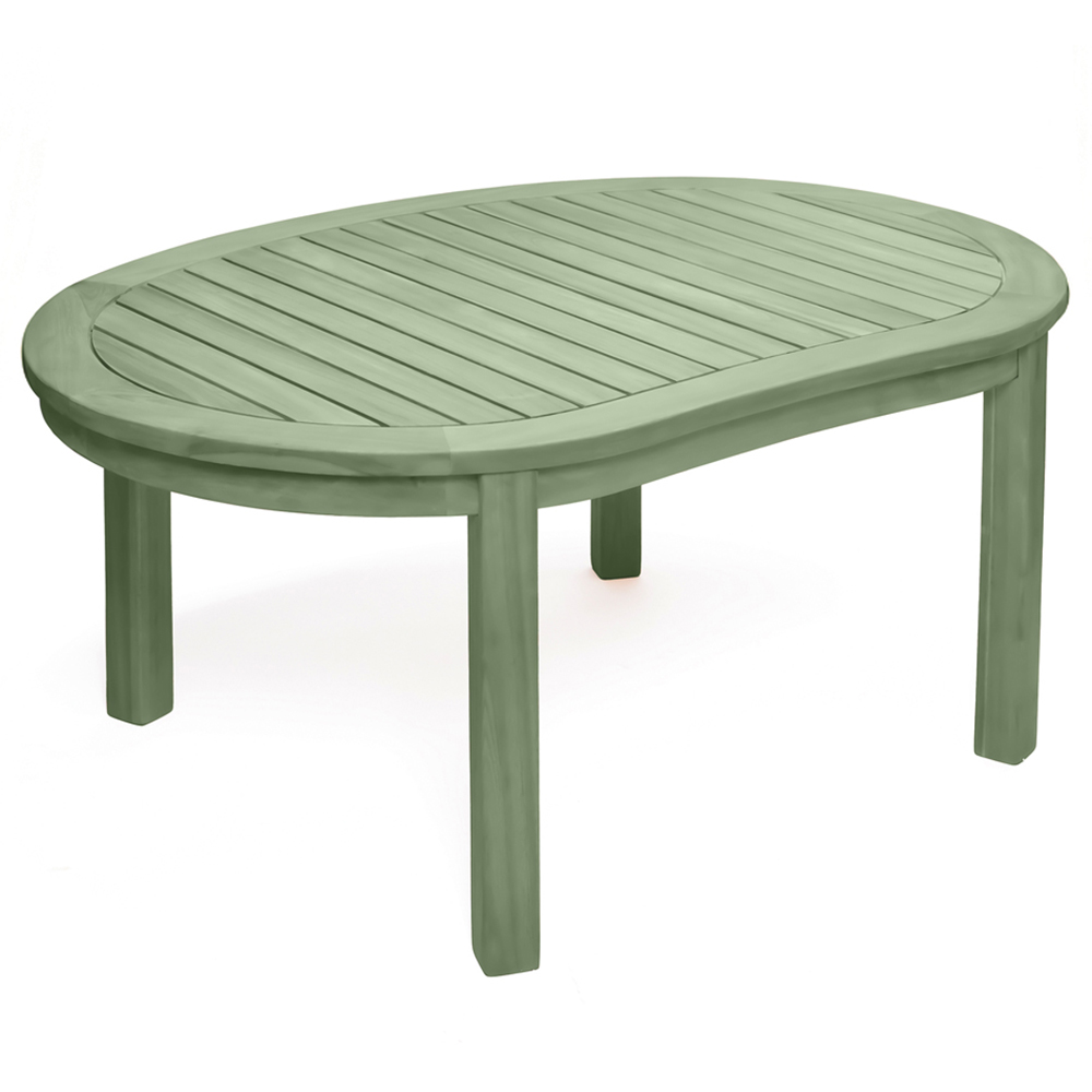 Greenhurst Woodfield Sage Green Outdoor Banana Table Image 2