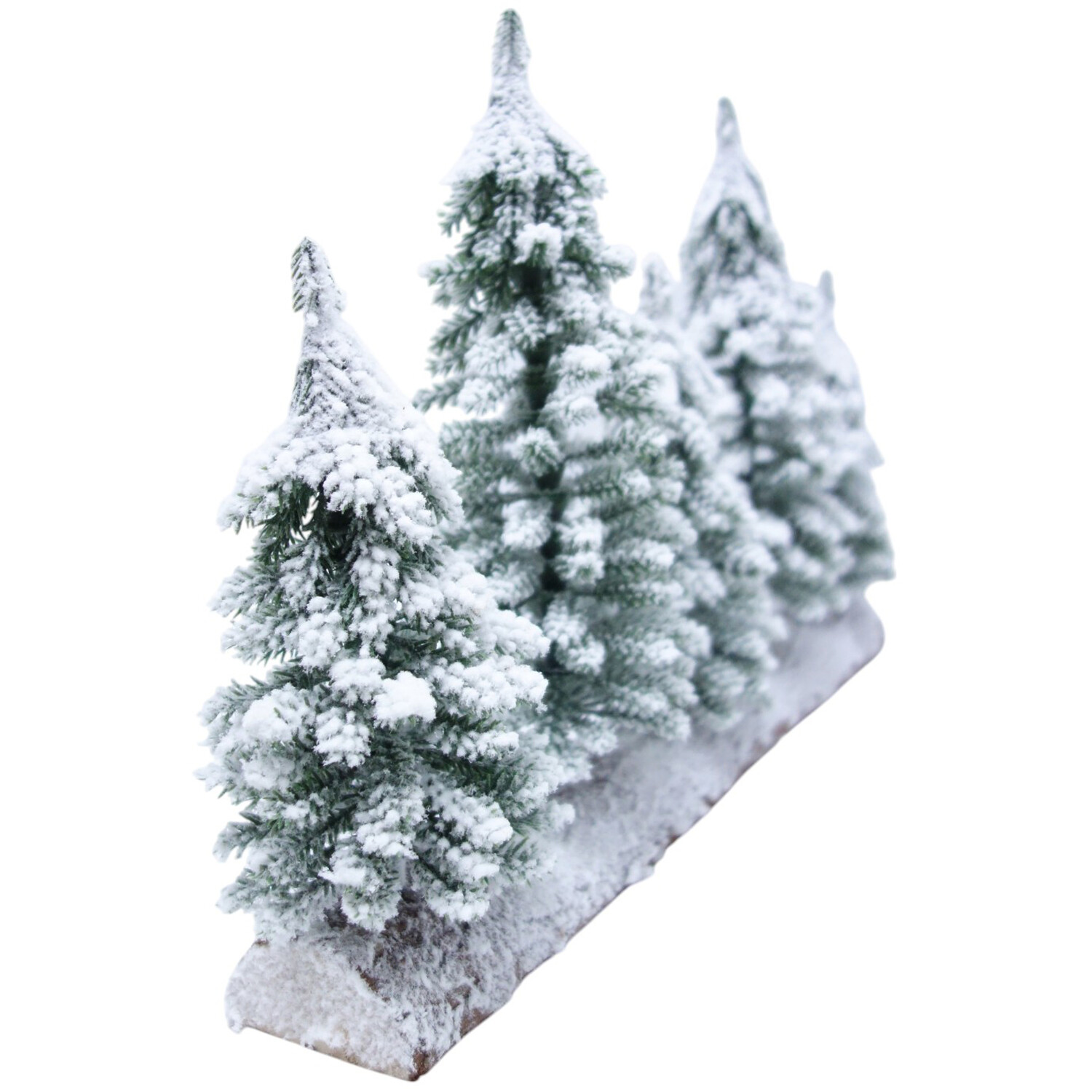 Frosted Mantle Tree LogWhite and Green Image 2