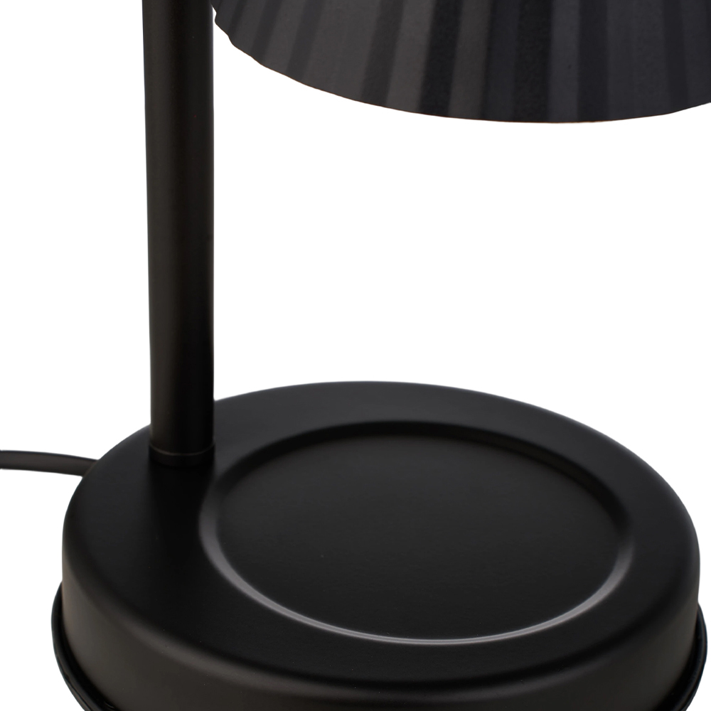 Living and Home Black Height Adjustable Tabletop Candle Warmer Lamp Image 6