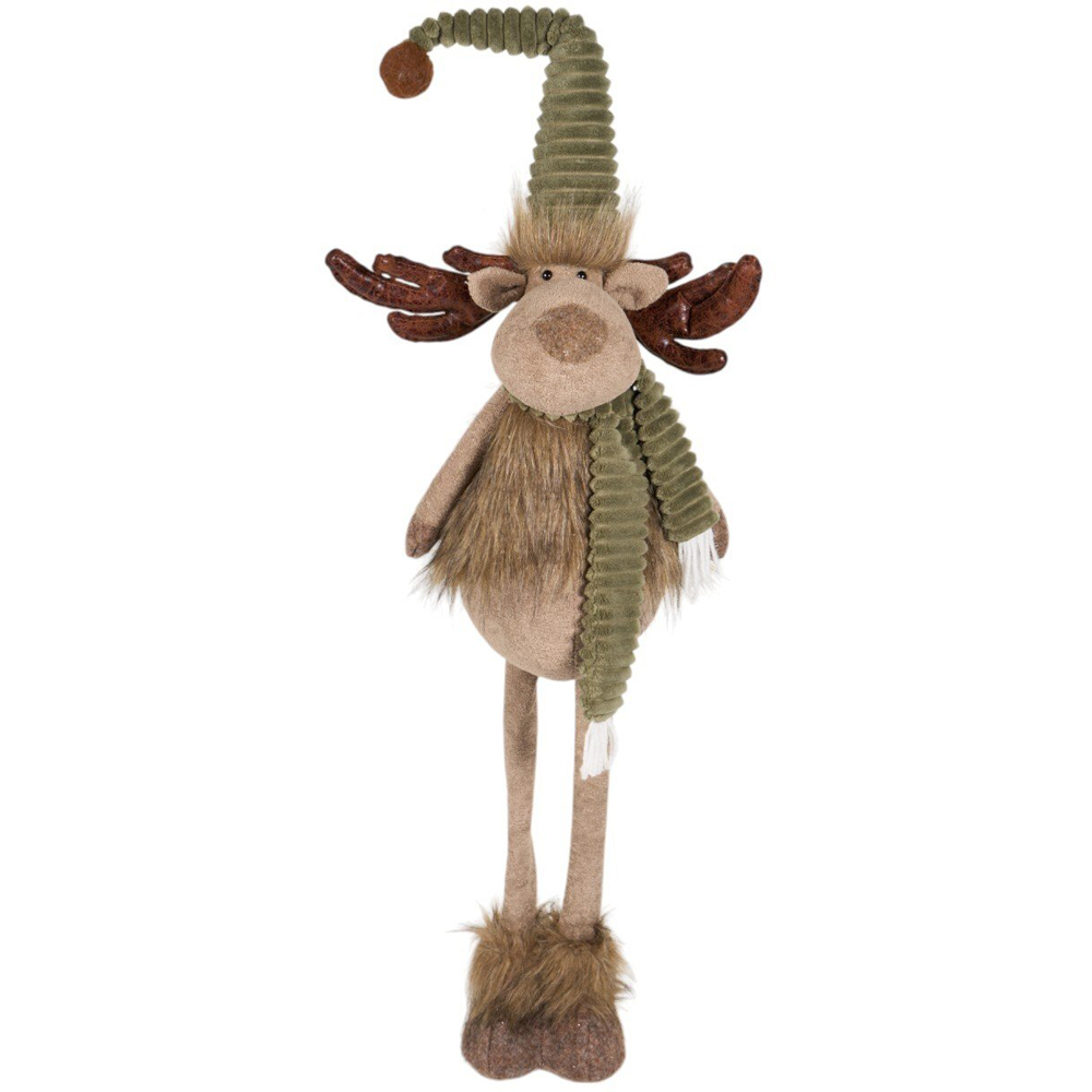 Extendable Woodland Reindeer Standing Decoration Brown Image 4