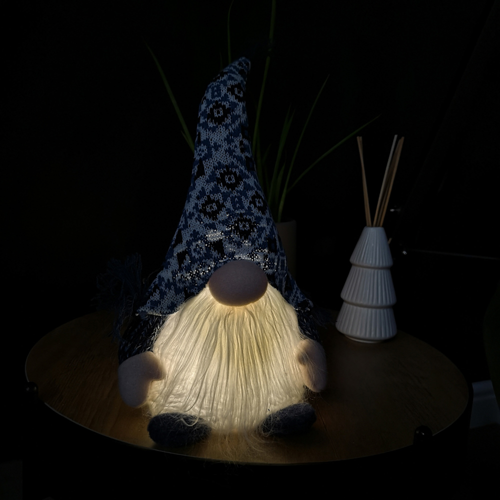 Samuel Alexander Light Up Light Blue Sitting Christmas Gonk Image 7