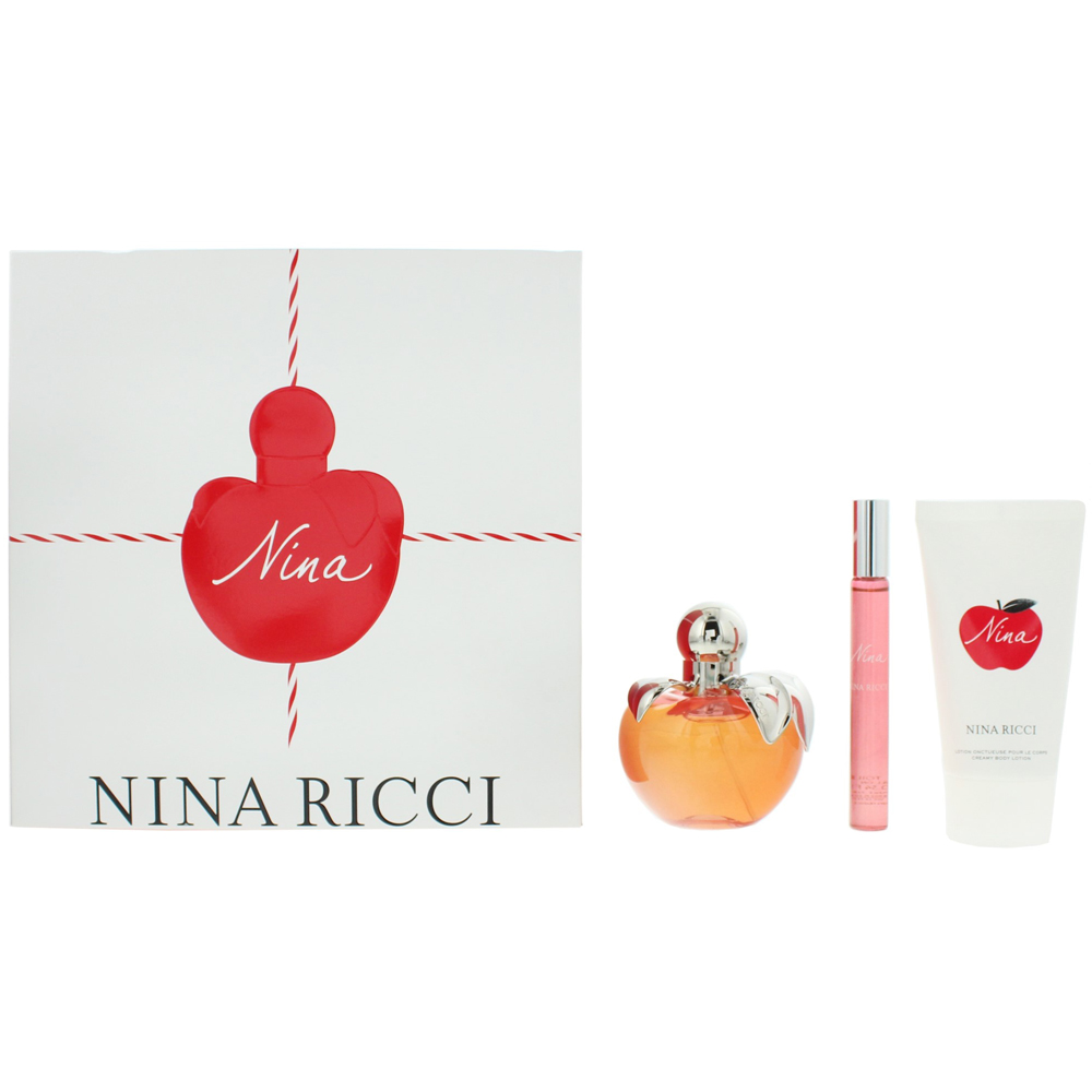Nina Ricci Nina Eau de Toilette 80ml 3 Piece Gift Set Image
