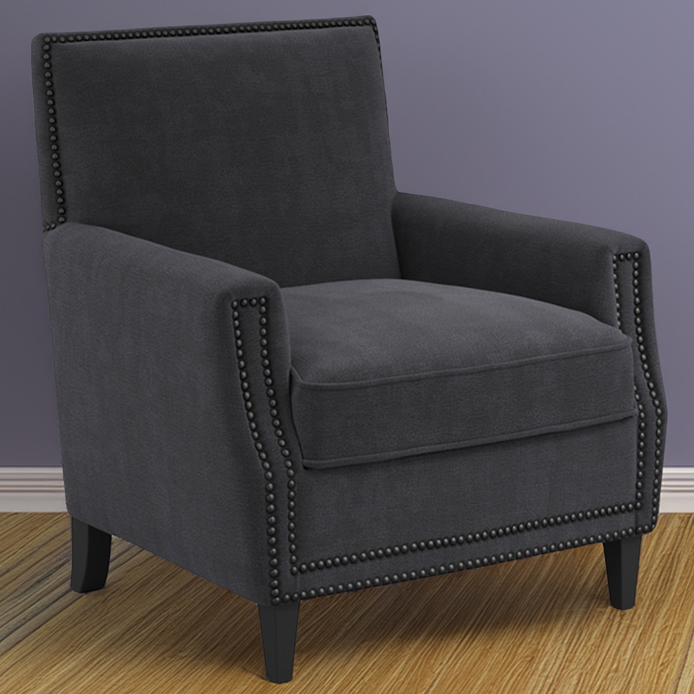 Atticus Anthracite Accent Chair Image 1