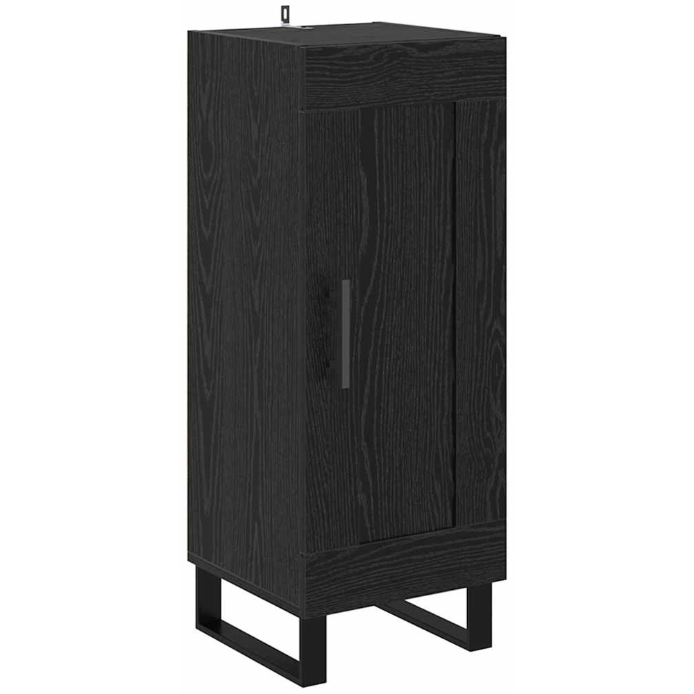 vidaXL 2 Door Black Oak Sideboard Image 8