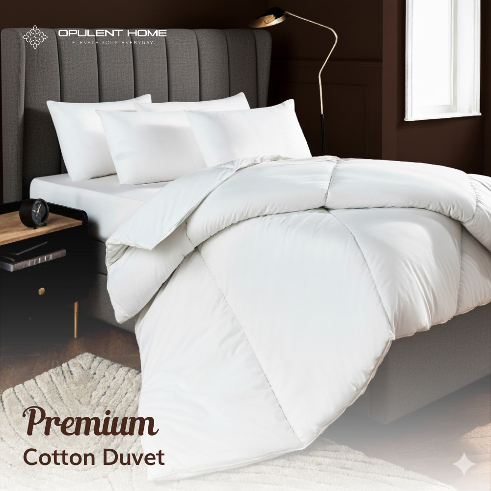 Opulent Home Single White All Season Cotton Duvet 10.5 Tog Image 3