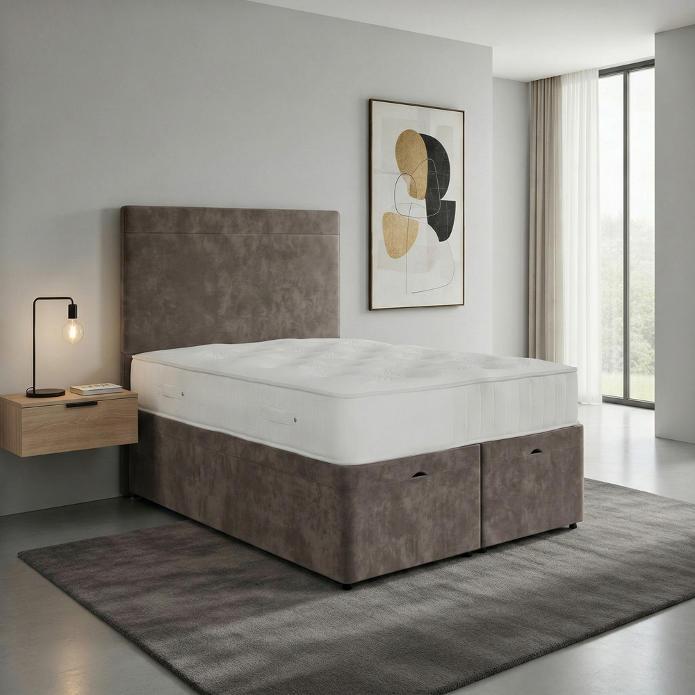 DS Living Muse Single Grey Divan Bed Image 5