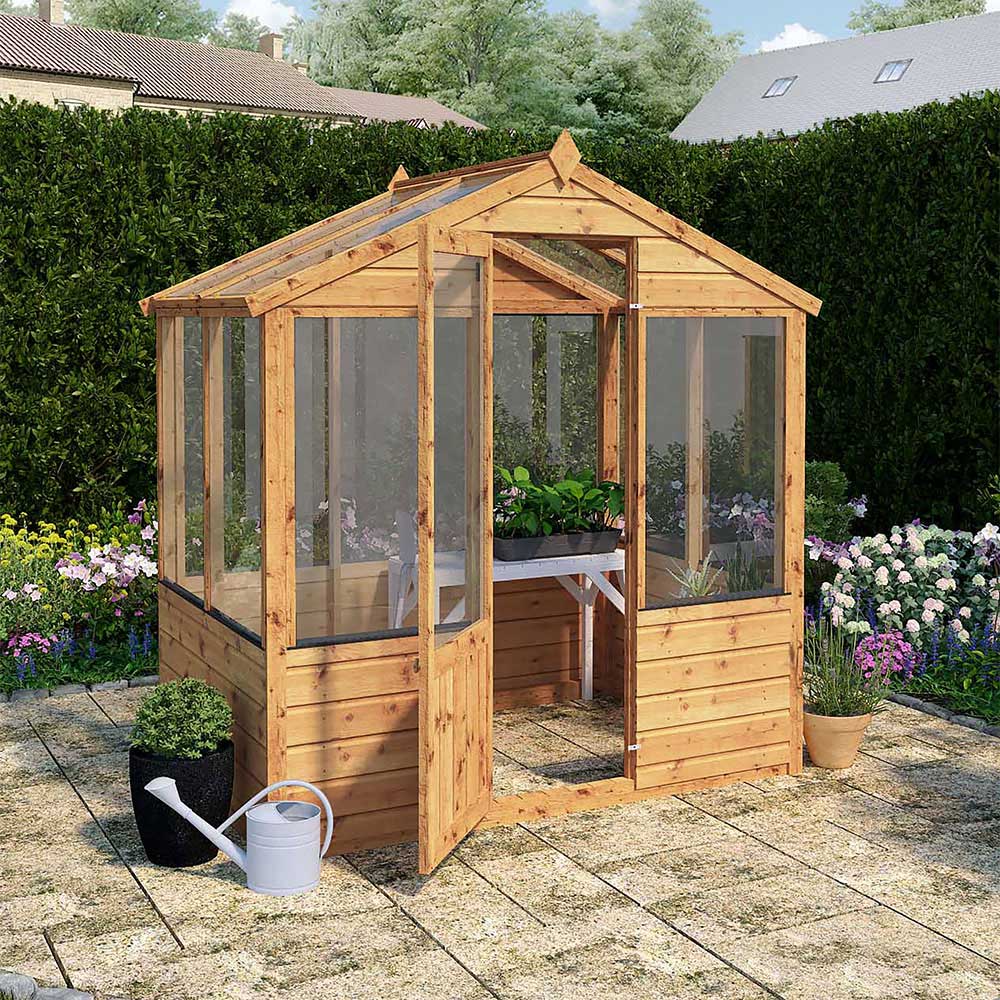Mercia Wooden 4 x 6ft Traditional Greenhouse Image 2