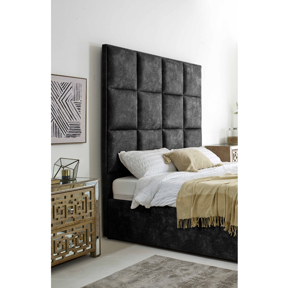 Eleganza Madelyn Double Granite Oakland Fabric Bed Frame Image 4