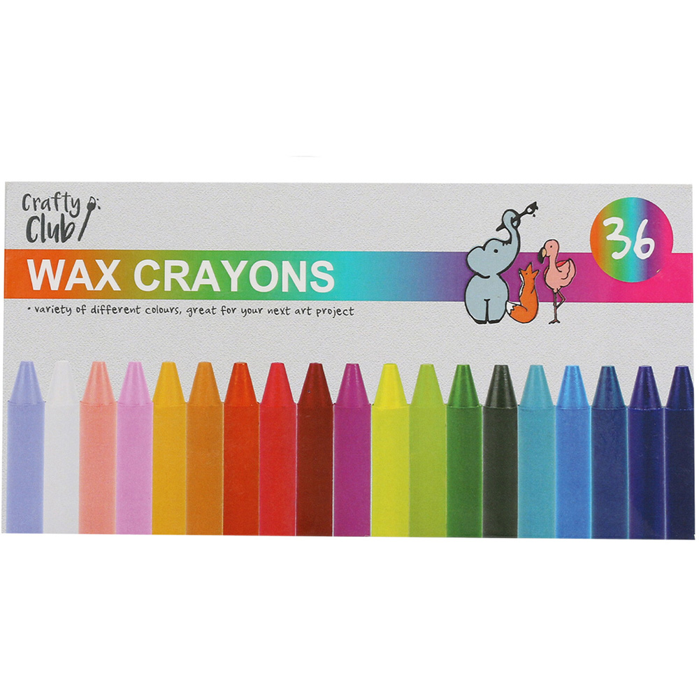 Crafty Club Wax Crayons 36 Pack Image