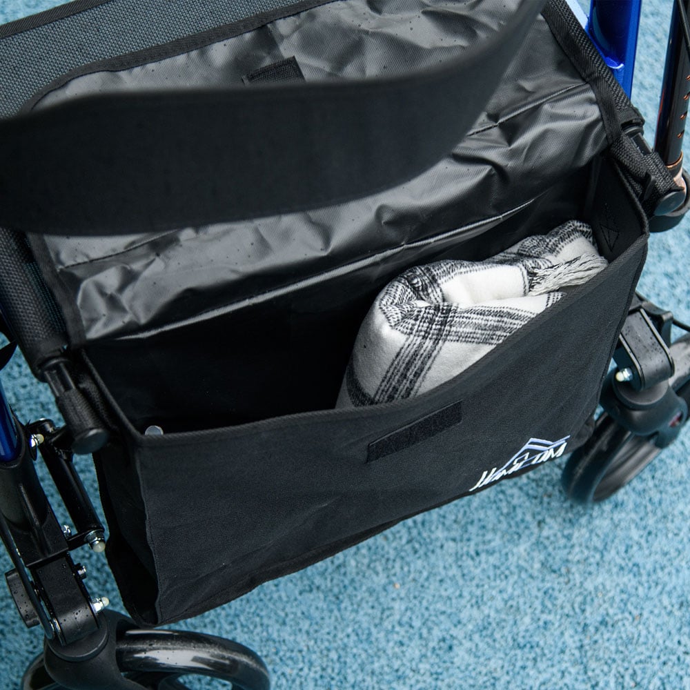 HOMCOM Blue Aluminium Rollator Walker Image 3