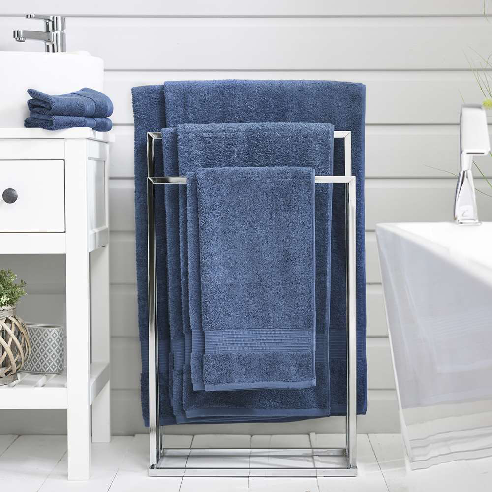 Deyongs Bliss Pima Cobalt Bath Sheet Image 2