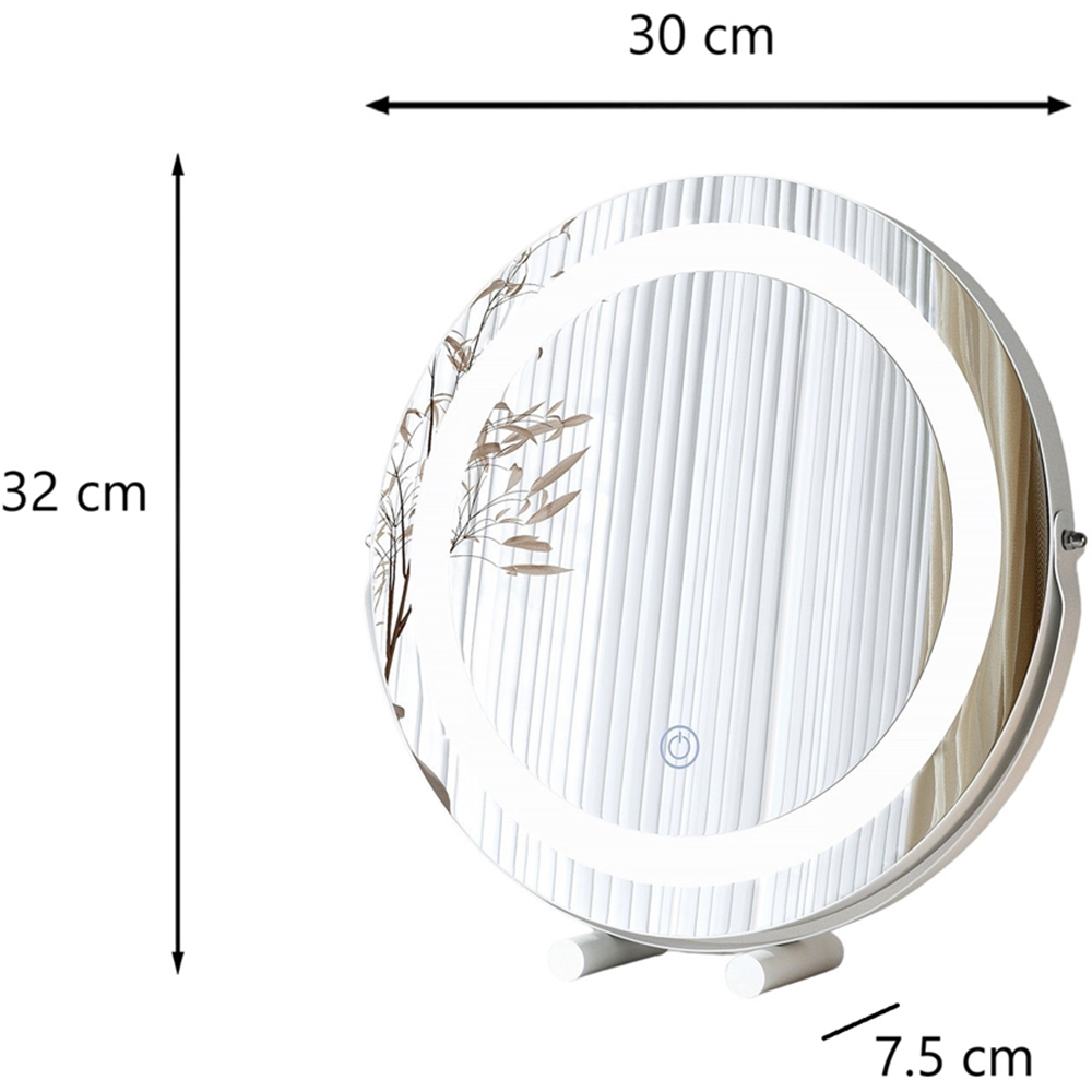 CARME Home Ada 3 Colour LED Mini White Touch Sensor Light Mirror Image 3