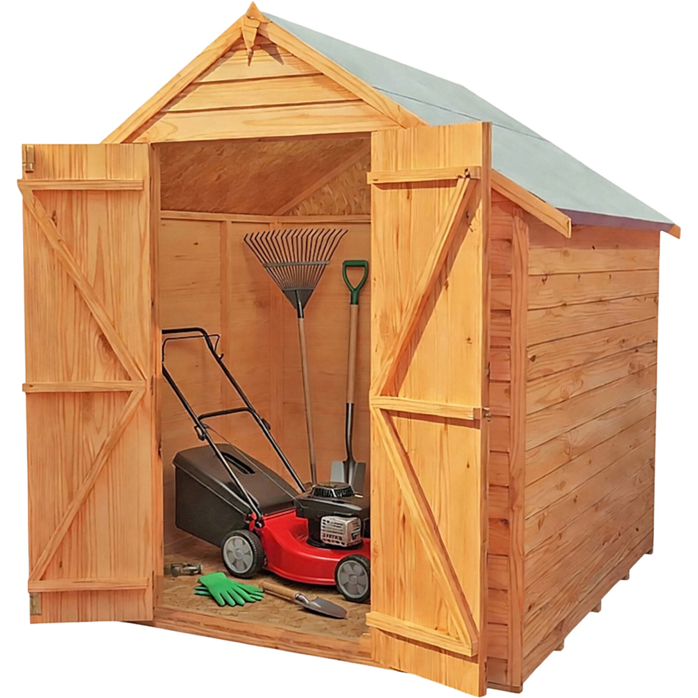 Shire GB Garden Value 6 x 6ft Overlap Double Door Garden Shed Image 2